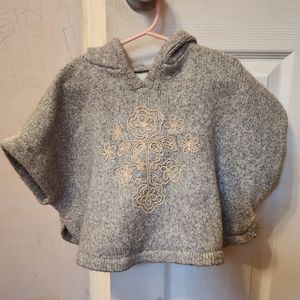 Oshkosh Hooded Sweater Poncho